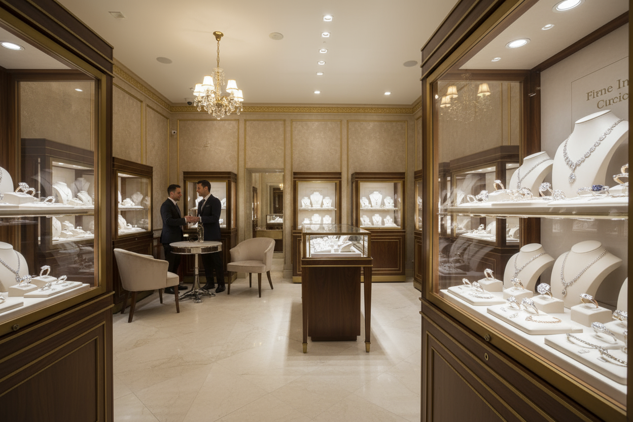 Fine Jewelry Shopping Scene