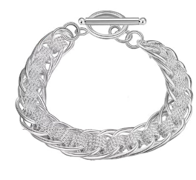 New 925 Elegant Bracelet Fashion Ford Vintage Braided - winterGreenbeatynzshop