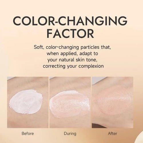 White Foundation Makeup High Coverage Waterproof Color Change Korean - winterGreenbeatynzshop