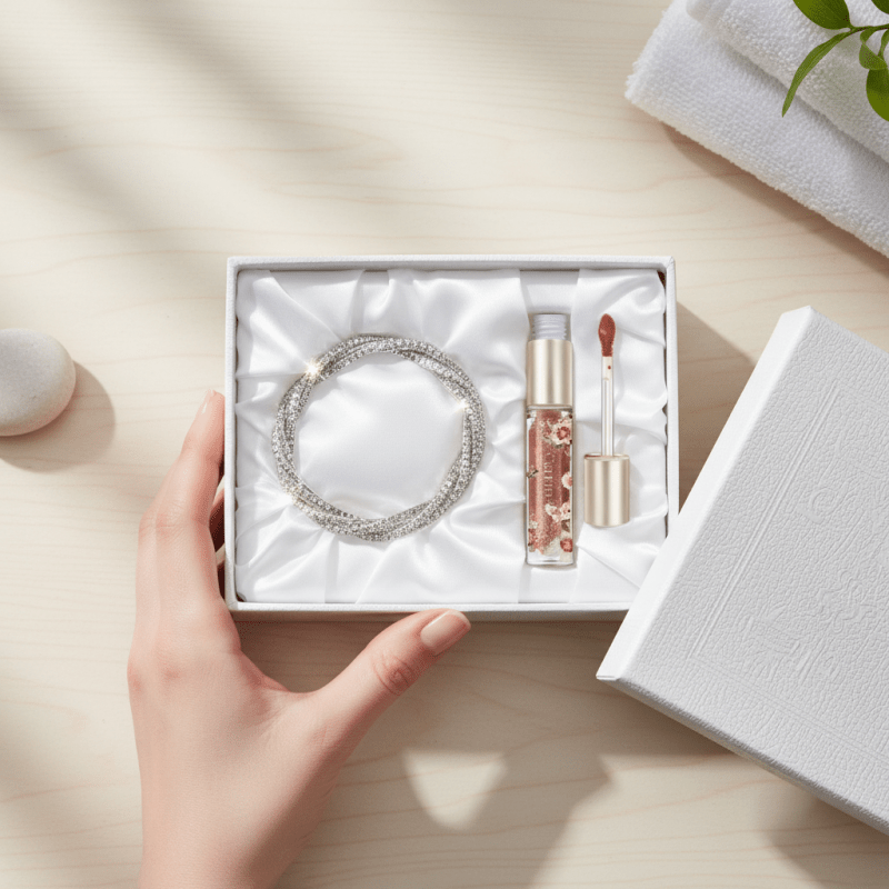 S925 Fashion Multi styled layer mossiante bracelet free catkin Lip gloss - winterGreenbeatynzshop