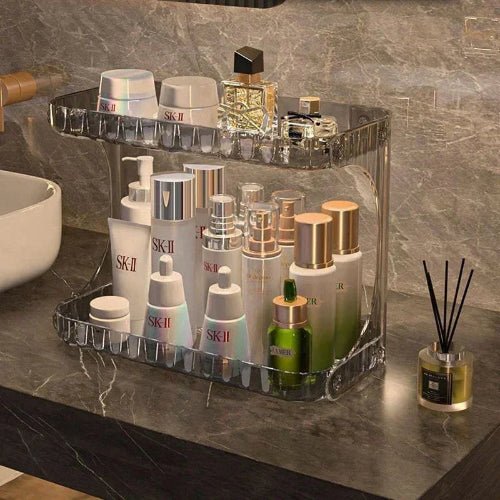 New Bathroom Storage Rack Toilet Double Layer Cosmetics Storage - winterGreenbeatynzshop