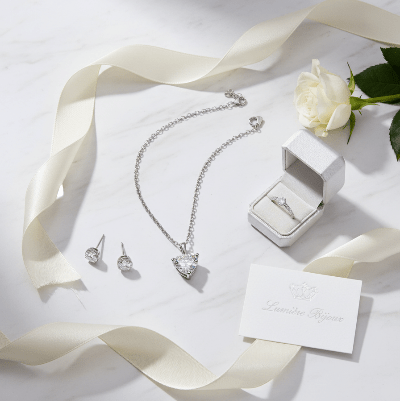 1 Carat D Color Moissanite Heart Pendant Necklace - 925 Silver - winterGreenbeatynzshop