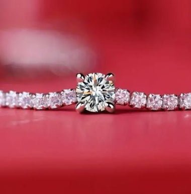 1.5ct Moissanite Bracelet 925 Silver | Adjustable Chain NZ - winterGreenbeatynzshop