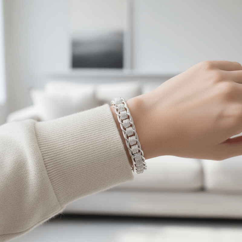 New 925 Elegant Bracelet Fashion Ford Vintage Braided - winterGreenbeatynzshop