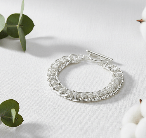 New 925 Elegant Bracelet Fashion Ford Vintage Braided - winterGreenbeatynzshop