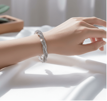 S925 Fashion Multi styled layer mossiante bracelet free catkin Lip gloss - winterGreenbeatynzshop