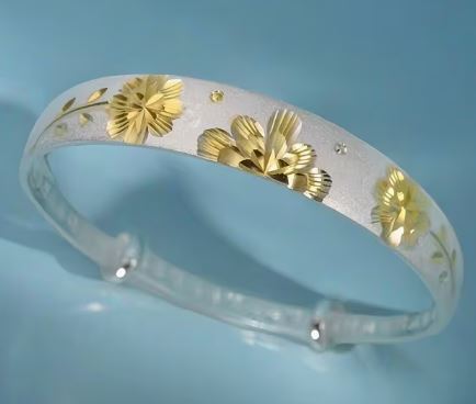 Golden Flower Bracelet - Adjustable Wedding Banquet Jewelry for Teens - winterGreenbeatynzshop