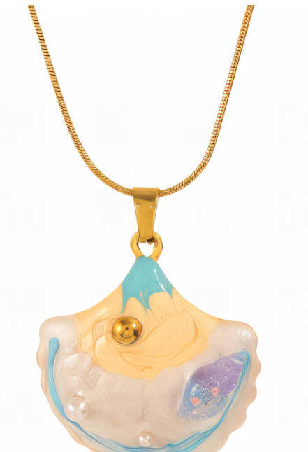 Mia Roses Aura Shell collections Necklace